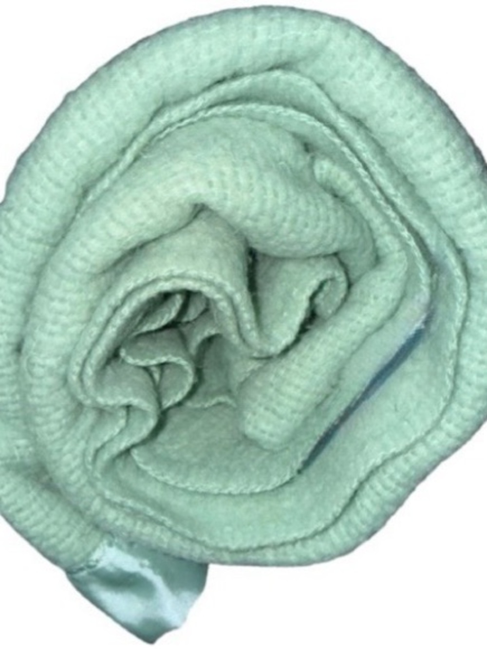 Soft Mint Green Waffle Blanket